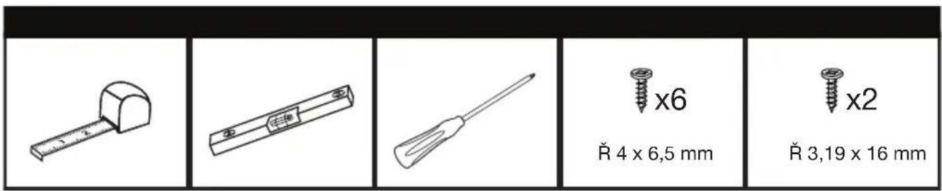 Image displaying four types of screw and measuring tools with corresponding measurements in millimeters.