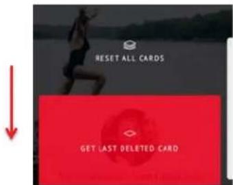 RESET ALL CARDS GET LAST DELETED CARD