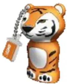 Orange tiger-shaped character with a chain link, no visible text or symbols