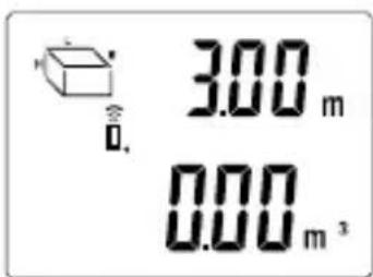 3.00 m 0.00 m³