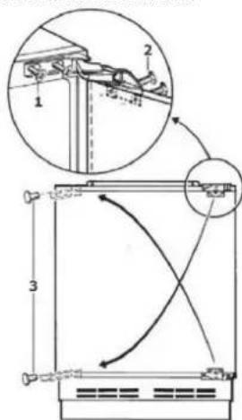 HOOVER HBFUP 140 NKE/1 - De deur van uw apparaat omkeren - 1