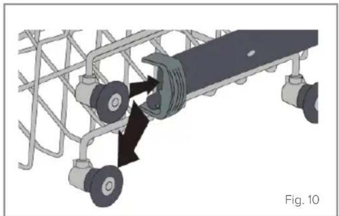 CDA CDI4251 - Adjust the height of the upper basket - 2