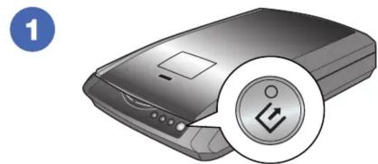 Illustration of a printer with a circular icon highlighting the print symbol (no text or symbols present)