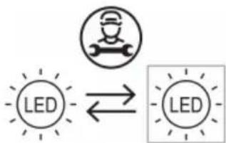 graph LR A["LED"] <--> B["LED"]