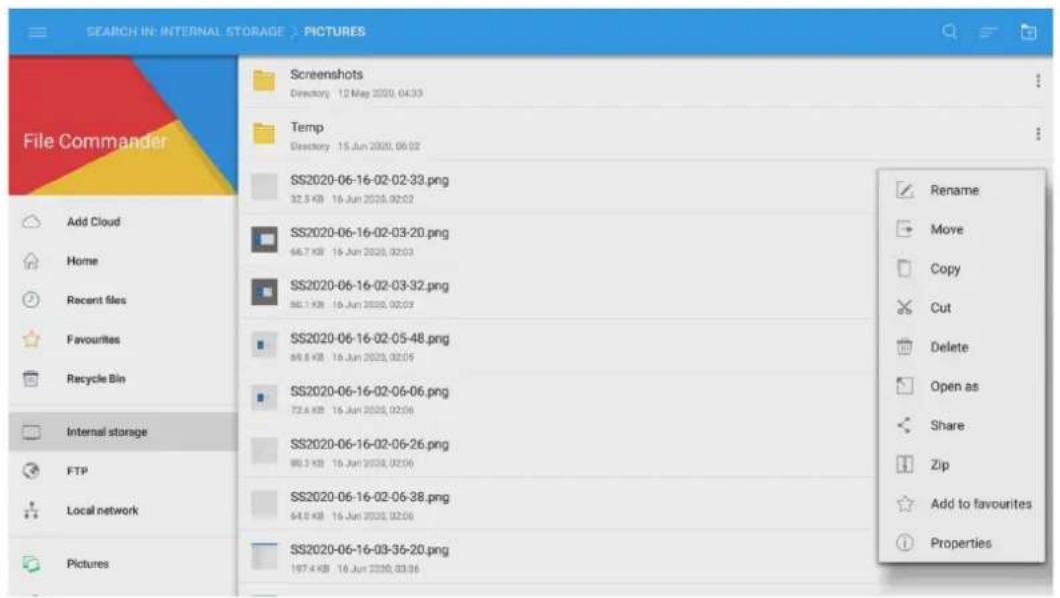 SEARCH IN: INTERNAL STORAGE > PICTURES File Commander Add Cloud Home Recent files Favourites Recycle Bin Internal storage FTP Local network Pictures Screenshots Directory 12 May 2020, 04:33 Temp Directory 15 Jun 2020, 06:02 SS2020-06-16-02-02-33.png 32.5 KB 16-Jun 2020, 02:02 SS2020-06-16-02-03-20.png 446.7 KB 16-Jun 2020, 02:03 SS2020-06-16-02-03-32.png 861.7 KB 16-Jun 2020, 02:03 SS2020-06-16-02-05-48.png 88.8 KB 16-Jun 2020, 02:05 SS2020-06-16-02-06-06.png 72.4 KB 16-Jun 2020, 02:06 SS2020-06-16-02-06-26.png 983.3 KB 16-Jun 2020, 02:06 SS2020-06-16-02-06-38.png 64.0 KB 16-Jun 2020, 02:06 SS2020-06-16-03-36-20.png 197.4 KB 16-Jun 2020, 03:36 Rename Move Copy Cut Delete Open as Share Zip Add to favourites Properties