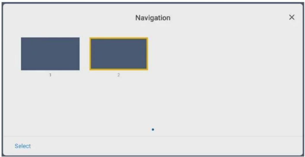 Navigation 1 2 Select