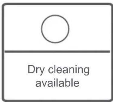 Dry cleaning available