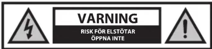 VARNING RISK FÖR ELSTÖTAR ÖPPNA INTE