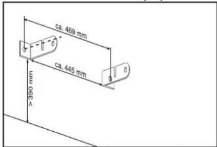 ca. 469 mm ca. 445 mm >390 mm