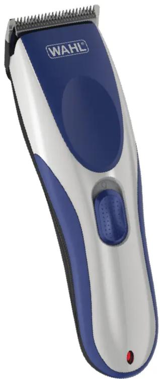 Brosse à cheveux de marque WAHL avec un design bleu et blanc (aucun texte ou symbole visible)