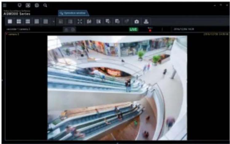 Interior view of an ATM 300 series shopping mall with escalators and shoppers (no visible text or signage)