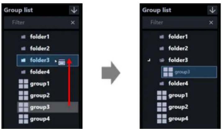 Group list Filter folder1 folder2 folder3 folder4 group1 group2 group3 group4 Group list Filter folder1 folder2 folder3 group3 folder4 group1 group2 group4
