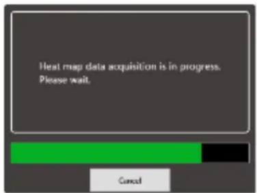 Heat map data acquisition is in progress. Please wait.