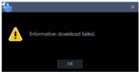 Information download failed.