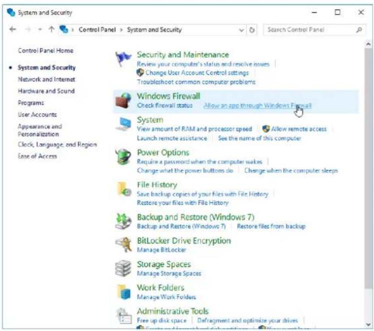 System and Security Control Panel > System and Security Search Control Panel Control Panel Home • System and Security Network and Internet Hardware and Sound Programs User Accounts Appearance and Personalization Clock, Language, and Region Ease of Access Security and Maintenance Review your computer…