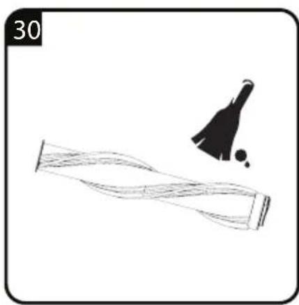 Illustration of a twisted rope or cable with a small black silhouette above it, no text or symbols present.