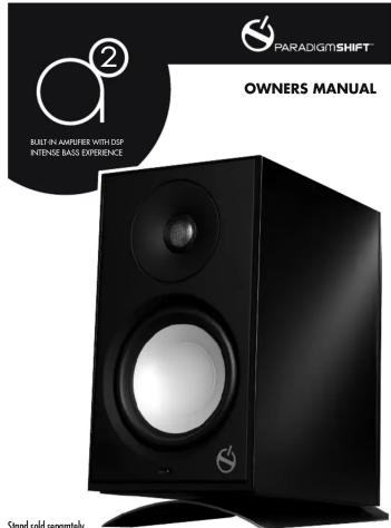 PARADIGIT/SHIFT® OWNERS MANUAL ② MALT-IN-AMPUER WITH CISP INTENSE BASS EXPERIENCE Stand sold separately