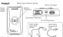 COBRA JumPack Mini CPP 8500 - IMPORTANT SAFETY INSTRUCTIONS - 1