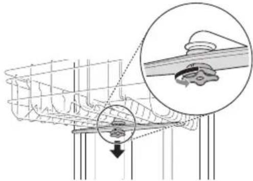 LG DF415HSS - Čistenie horného ostrekovacieho ramena - 1