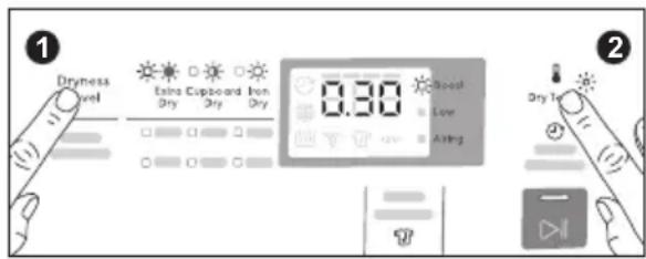 ELECTROLUX EDV754H3WB - Program dengan Opsi Tingkat Kekeringan Dipilih - 1