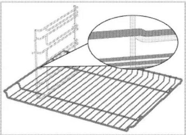Dessin technique au trait d'une structure en grille avec un encart agrandi, sans texte ni symbole.