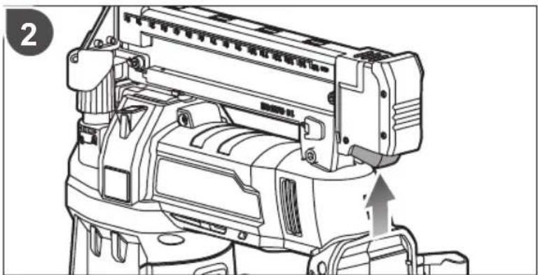 Technical line drawing of a mechanical device with no visible text or symbols