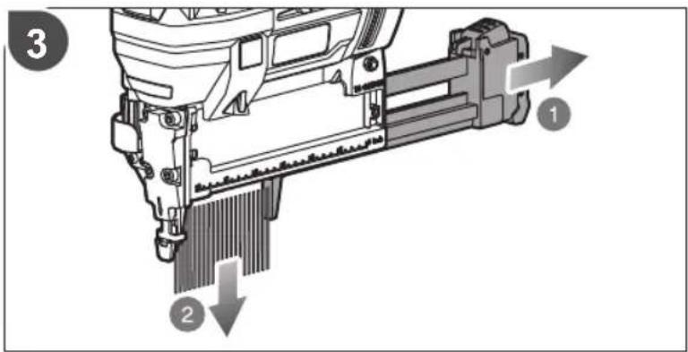 Technical diagram of a CNC machine tool with labeled components and directional arrows indicating movement or assembly.