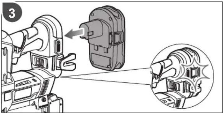 Diagram showing a robotic arm interacting with a handheld device, with an inset close-up of the mechanical components (no text or symbols present)
