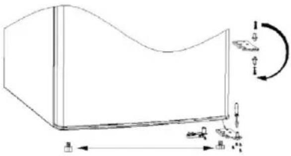 CANDY COT1S45FW - Перевішування дверцят приладу - 5