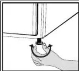 Illustration of a hand holding a curved mechanical component with arrows indicating motion (no text or symbols)