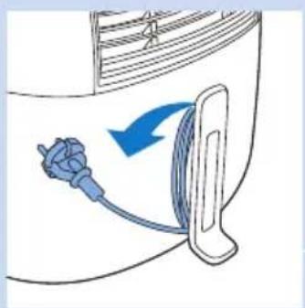 Diagram showing a blue cable being inserted into a device, with no visible text or symbols