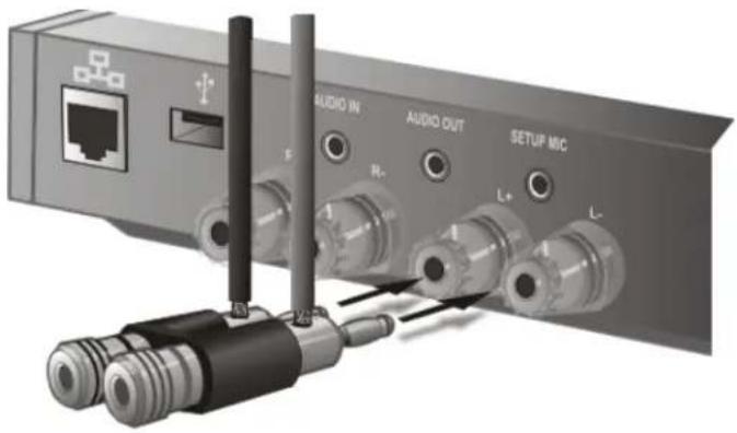 AUDIO IN AUDIO OUT SETUP MIC