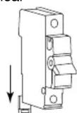 HAGER VM110 - Fitting Hager MCBs and RCBOs: - 1