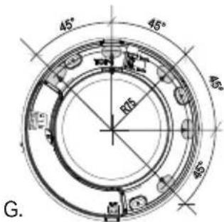 45° 45° 45° R25 45° G.