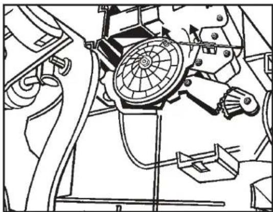 Technical line drawing of a mechanical assembly with no visible text or symbols
