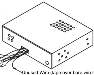 Unused Wire (tape over bare wires)
