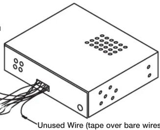 Unused Wire (tape over bare wires)
