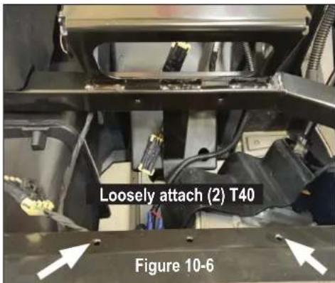 Loosely attach (2) T40 Figure 10-6