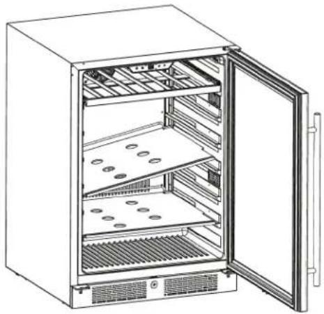 Zephyr Presrv PRB24C01AG-ADA - Removing the Glass Shelves - 2