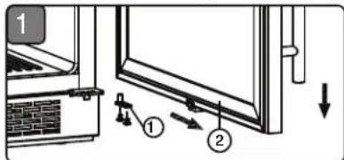 Diagram showing a window setup with labeled components and directional arrows indicating movement or flow.