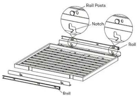 Rail Posts Notch Rail Rail