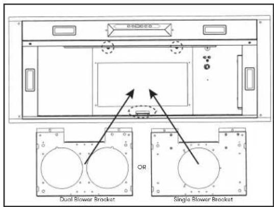 Dual Blower Bracket Single Blower Bracket