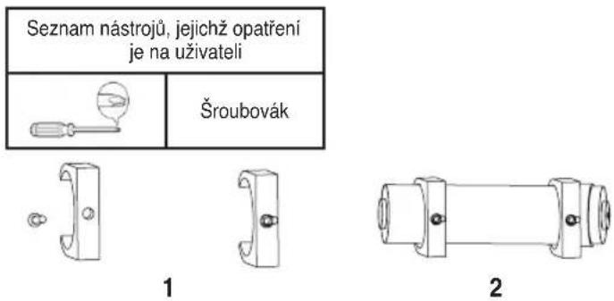 Seznam nástrojů, jejichž opatření je na uživateli Šroubovák 1 2