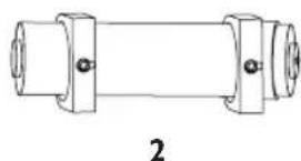 Pure mechanical component diagram without any text, numbers, or symbols