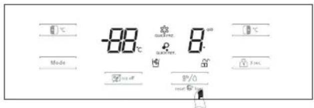 -88°C Mode Quick Time Quick Meter 8.04 5 sec 30% reset 5 sec
