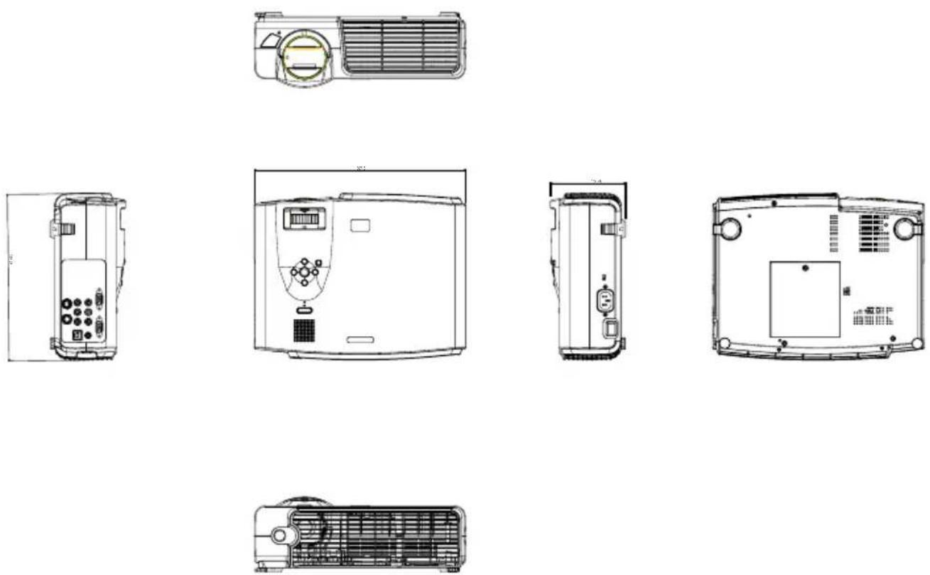 HP vp6111 - DIMENSIONS - 1