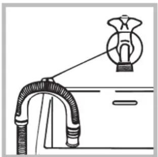 HOTPOINT AQ107D 49D IT - Collegamento del tubo di scarico - 2