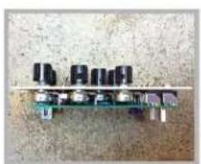 Close-up of a circuit board with multiple components and traces (no visible text or symbols)