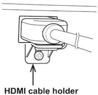 HDMI cable holder
