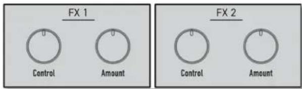 FX 1 Control Amount FX 2 Control Amount